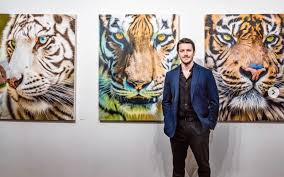 How to draw a tiger face? Lions And Tigers And Art Oh My 5 Minutes With Artist Nick Sider Art Zealous