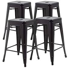 See more ideas about bar stools, backless bar stools, counter stools. Buy Fdw Metal Bar Stools Set Of 4 Counter Height Barstool Stackable Barstools 24 Inch Indoor Outdoor Patio Bar Stool Home Kitchen Dining Stool Backless Bar Chair Black Online In Kenya B07w483xyh