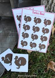 Turkey Hunt Thanksgiving Fun Thanksgiving Games For Kids Thanksgiving Crafts