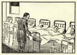 Fighting The Venereal Menace Drawings Line Drawing World War I Download hospital bed stock vectors. line drawing