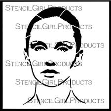 Abigail, A Timeless Woman Stencil Small