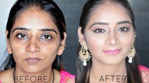 before and after makeup indian