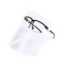 Polycarnoate goggle type face shield face shield glass covers your eyes, nose & mouth through face shield is a protective gear made up of glass or plastic and is worn like a helmet on the head. Face Shield Glasses Face Shield With Glasses Frame
