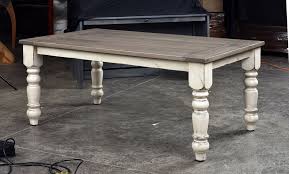 custom made white oak farmhouse table