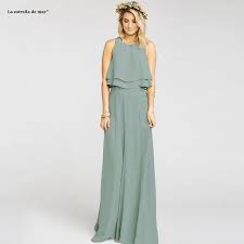 4.4 out of 5 stars 6. Sage Green Bridesmaid Dresses New Chiffon Summer Beach Boho Bridesmaid Dresses 2 Ieces Country Wedding Arty Gowns Abiti Shopee Thailand