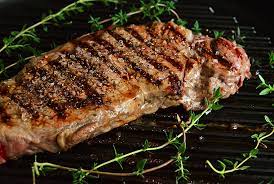 Infrared grills permit hotter and faster cooking than other methods, but they come with an increased risk of burnt food. Grilled New York Strip Steak With Fresh Thyme Served With Francis Ford Coppola S Diamond Collection Cabernet Sauvignon A Cook S Canvas