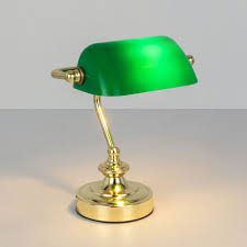 This post may contain affiliate links. Retro Tisch Lese Leuchte Banker Lampe Arbeits Zimmer Strahler Nacht Licht Grun Buroleuchten Leuchtmittel Colzzky Com