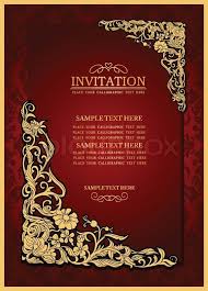 Www Colourbox Com Preview 4340193 Abstract Background With Antique Luxury Red Vinta Wedding Invitation Background Wedding Invitation Design Wedding Card Design