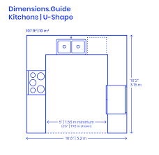 U shaped kitchen drawing lovable small floor plans layout designer. U Shape Kitchen Dimensions Drawings Dimensions Com