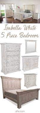 The White Isabella Bedroom Collection Combines Traditional Style With A Delightfully Rustic Finish For A Gran Southwest Home Decor Bedroom Collection Furniture