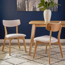 Unbranded Abrielle Light Beige And Natural Oak Upholstered Dining Chairs Set Of 2 17038 The Home Depot In 2020 Dining Chairs Mid Century Modern Upholstered Dining Chairs Midcentury Modern Dining Chairs