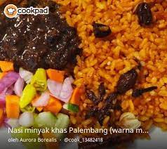 Resep Nasi Minyak Khas Palembang Warna Merah Oleh Aurora Borealis Resep Di 2021 Resep Nasi Nasi Resep