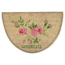 Teppich horizon blau 130x90 cm. Ottilia White Doormat Half Round Teppich Fussmatte Greengate Kokos