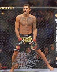 Anthony Pettis Ultimate Fighting Championship Autographed Against Cage 8 X 10 Photograph With Showtime Inscri Ultimate Fighting Championship Ufc Fighters Ufc