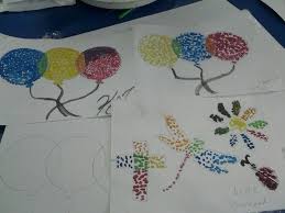 Lesson On Color Mixing And Pointillism 2nd Grade Great Job Color Mixing Art Projects Diy Crafts