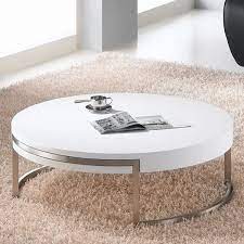 Euro round white coffee table. Whiteline Ross Wooden Coffee Table Living Room Furniture Ultra Modern White Round Coffee Table Coffee Table White Coffee Table