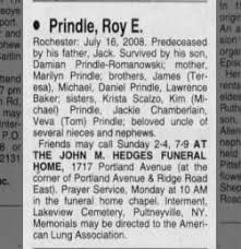 Roy E Prindle Obituary