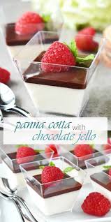 Panna Cotta With Chocolate Jello Olga In The Kitchen Recipe Homemade Recipes Dessert Chocolate Panna Cotta Dessert Recipes Easy