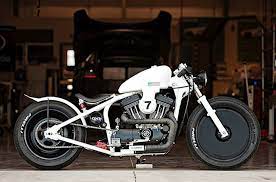 The Racer By Dp Customs Harley Evo Harley Davidson Bikes Cafe Racer Bikes
