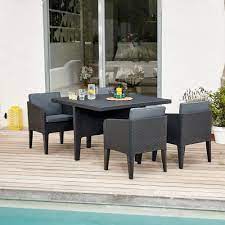 ensemble repas 4 personnes sydney table chaise salon de jardin mobilier de j table et chaises de jardin chaise salon de jardin ensemble salon de jardin