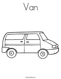 Van Coloring Page Twisty Noodle Animal Coloring Books Coloring Pages Kids Prints