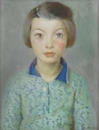 Work of the Week! 🖼️ A Daughter of Newlyn, c.1936 Harold Harvey (1874