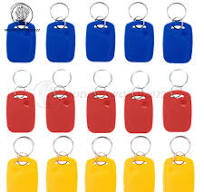 5/10/100 125Khz 13.56Mhz TK4100 ID & FM1108 IC Dual Chip RFID NFC Keytag  Key Fob