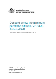 Descent Below The Minimum Permitted Altitude Vh Vnc Airbus