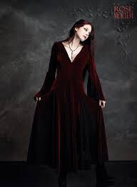 Romantic Gothic Dress Deirdre Hooded Dress By Rose Mortem Gothic Gowns Gothic Dress Gothic Outfits
