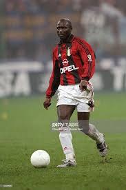 George Weah Of Ac Milan On The Ball During The Serie A Match Against George Weah Ac Milan Milan