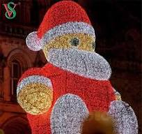 New Giant LED Christmas Outdoor Decorative Santa Claus Motif ...