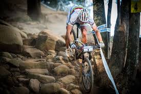 Schurter won the world championship in men's . Nino Schurter Rockgarden Mountain Biker Mtb Bike Mountain Biking