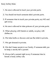 Body Safety Rules Google Search Safety Rules For Kids Rules For Kids Safety Rules