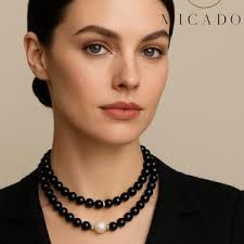 Pearl and Black Onyx Necklace