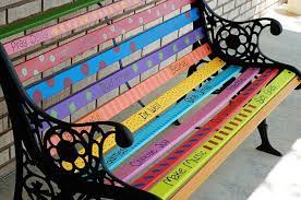 Bench Bench More The Post Bench Appeared First On Garden Diy Whimsical Painted Furniture Painted Benches Whimsical Furniture
