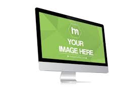 Angled Right Side View Of An Apple Computer Monitor Or Imac Screen A Classic Mockup For Showcasing Your Website Conten Imac Computer Technology Apple Computer