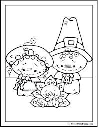 Go on to the next page and you'll find a page full of turkey images. Thanksgiving Pilgrims Turkey Coloring Page