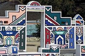 Ndebele Ndebele House With Traditional Artwork Traditional Artwork African Art Africa Art