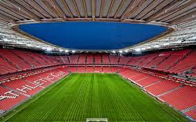 All info around the stadium of athletic. Download Wallpapers San Mames Stadium Athletic Bilbao Stadium Bilbao Spanish Football Stadium Inside View Football Grass Field Basque Country Spain La Liga For Desktop Free Pictures For Desktop Free