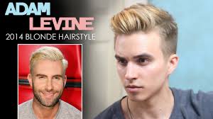 Adam levine has dyed his hair blonde. Adam Levine Hairstyle 2014 Blonde Inspired Hair Men S Hairstyles Youtube