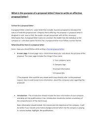 In your letter, you may also want to show your familiarity with the company to which you're applying. What Is The Purpose Of A Proposal Letter How To Write An Effective Proposal Lette By Proposalletter14 Issuu