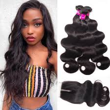 Unice hair 3 bundles with closure middle part 100% unprocessed remy human hair t part lace closure natural black color. Indian Body Wave Hair 3 Bundles With Closure Evan Hair 10a Virgin Human Body Wave Hair Bundles Closure Evan Hair