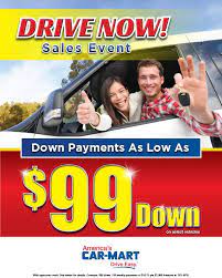 If you're looking for $500 down payment car lots near mesa, you're in luck! Drive Now 99 Down On Select Vehicles The Selection Save Yourself Finance