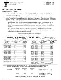 mileage tax rates oregon department of transportation