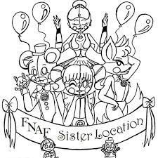 Free printable coloring pages for a variety of themes that you can print out and color. Sister Location Coloring Pages Coloring Home