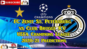 2 wilmar barrios (mc) zenit 6.2. Fc Zenit St Petersburg Vs Club Brugge Kv 2020 21 Uefa Champions League Predictions Pes 2021 Youtube