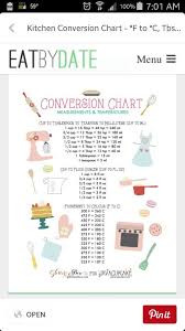 Conversion Chart Baking Tips Baking Conversion Chart Cooking Conversions