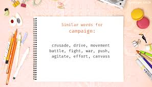 Campaign Synonyms Similar Word For Campaign
