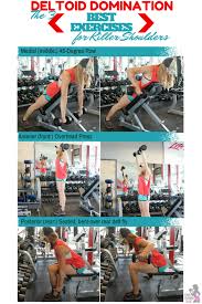 3 Best Exercises For Building The Shoulders Upper Body Dumbbell Workout Workout Exercise