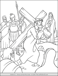 Luke 2:40 (niv) and the child grew and became strong; Stations Of The Cross Coloring Pages The Catholic Kid